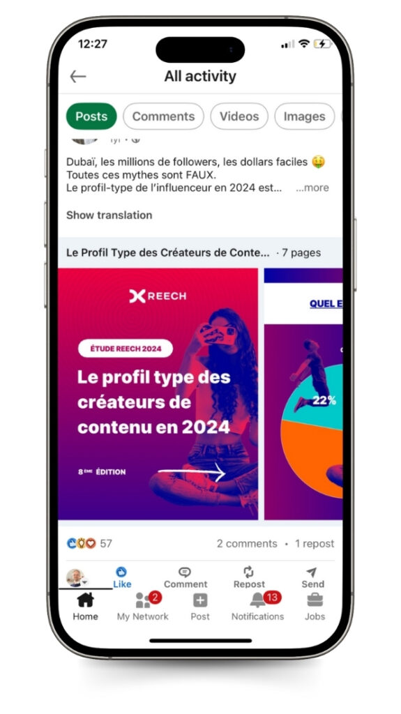 reech etude influence marketing