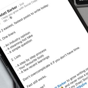 ligne éditoriale LinkedIn d’un fondateur de start-up